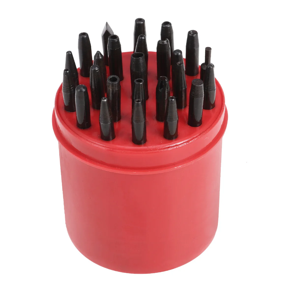

25Pcs Watch Hand Presser Needle Presser Tool Set for Watchmakers Durable Storing Convenient Carrying Red Plastic Box