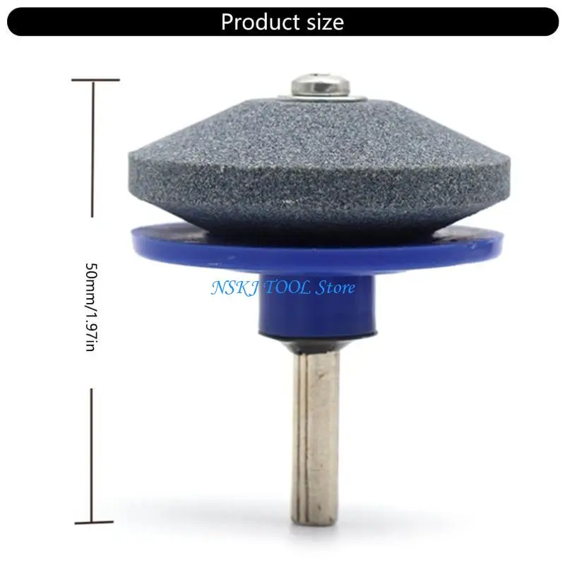 L8RC 4PCS 잔디 깎는 기계 샤프너 그라인딩 드릴 도구 연삭 휠 잔디 깎기 샤프너 샤프너 파워 핸드 드릴 액세서리