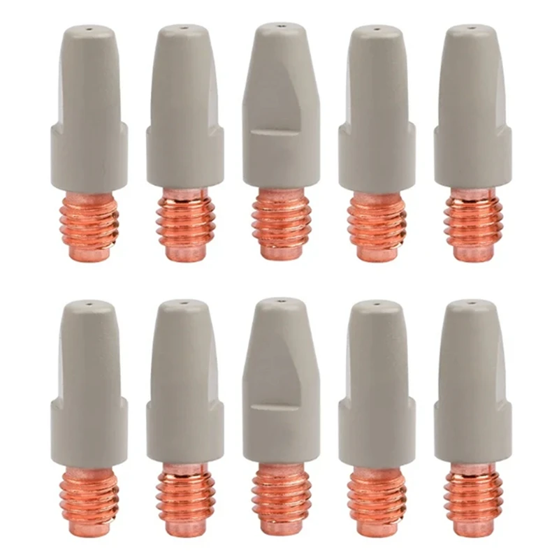 BAAG-10PCS 36KD Сварочные контактные наконечники Покрытие Защитный наконечник газового сопла M8 0,8 мм Сварочная горелка MIG Детали сварочного инструмента