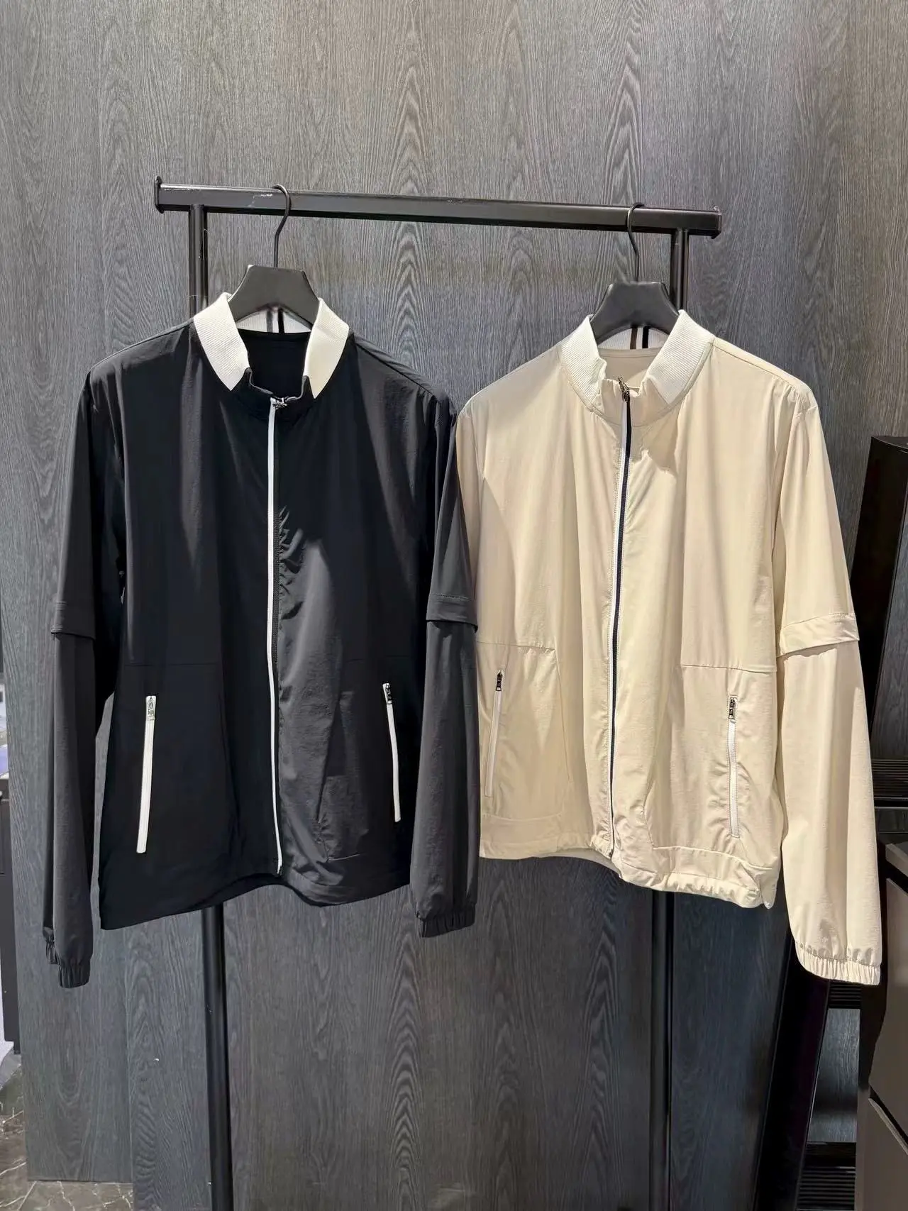 

Легкая мужская спортивная куртка-тренч для гольфа в корейском стиле, облегающая, стильная, с рукавами, для гольфа и бейсбола