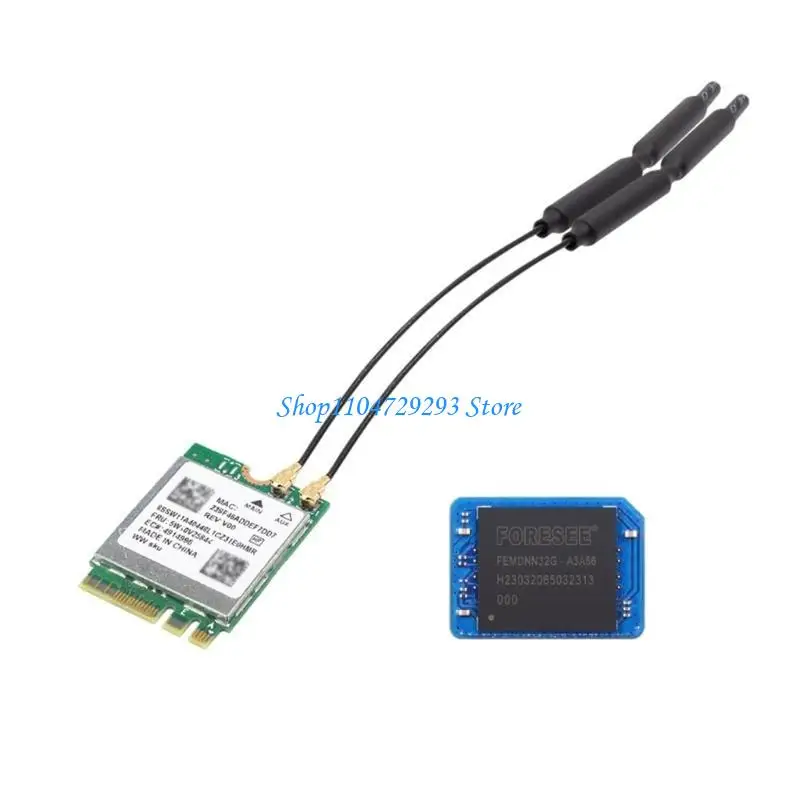 Y2GD 32 EMMC -Modul + WiFi6 BT -Module Nand zuverlässige Speicherlösung für Tablette