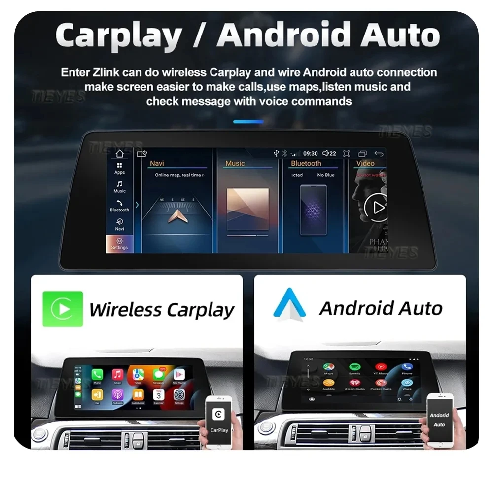 10.25 "Android 13 8 core IPS Car Stereo per BMW E81 E82 E87 E88 CCC CIC System schermo di navigazione GPS WIFI Multimedia Carplay