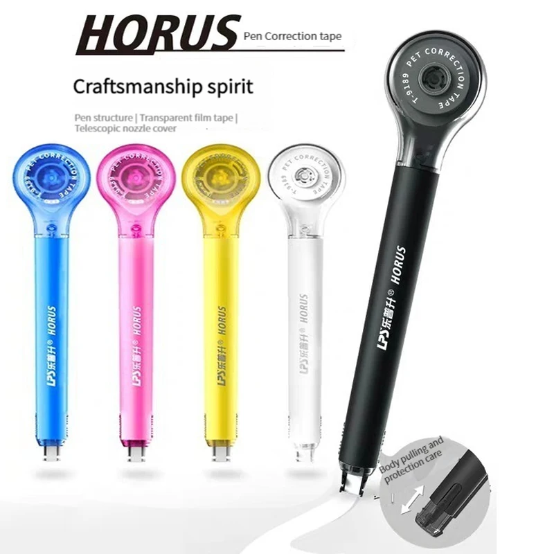 1-5Pcs 6m Correction Tape Macaron Color Creative Corrector of Pen Shape Comfortable Holding Kawaii Stationery School Supplies