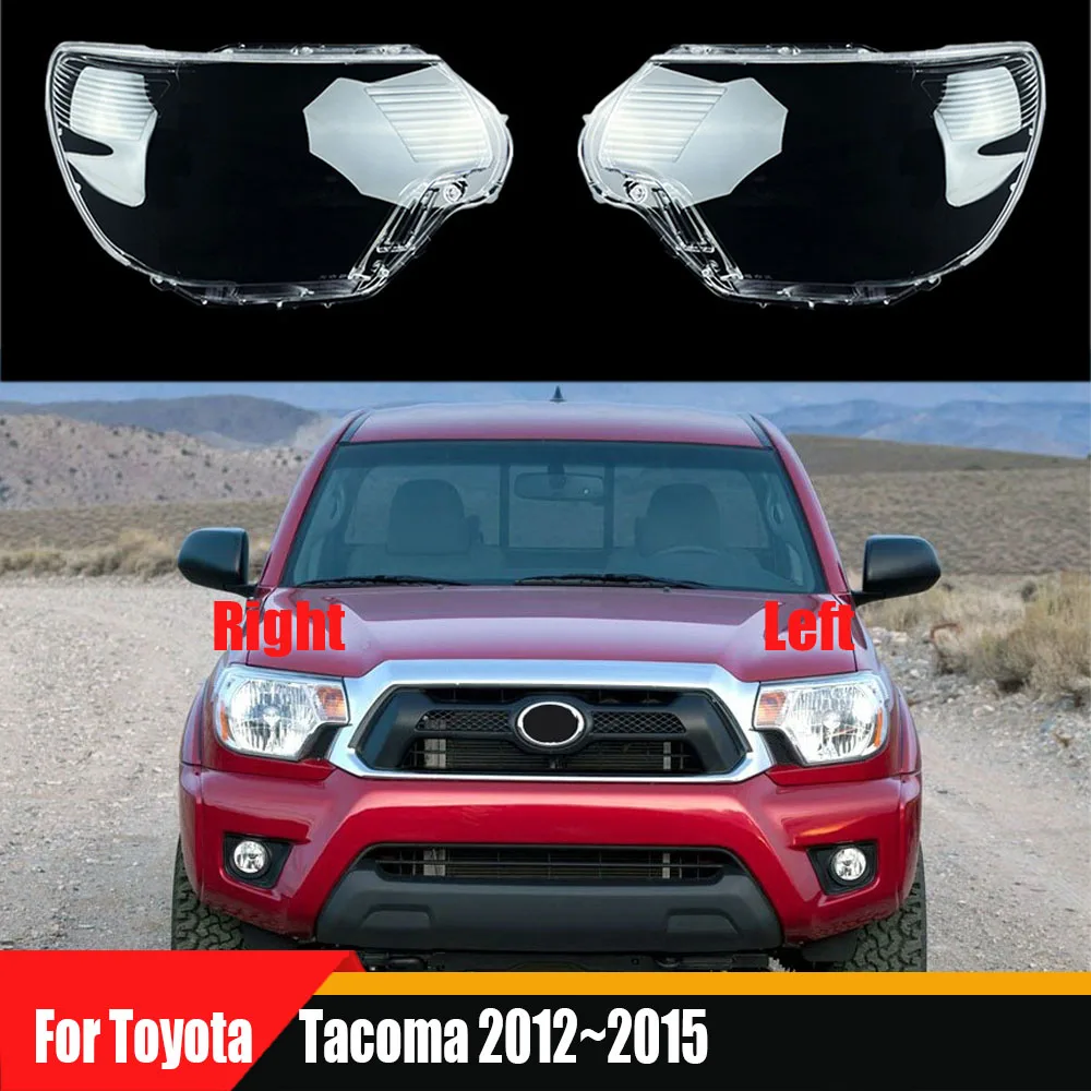 

For Toyota Tacoma 2012 2013 2014 2015 Headlight Cover Transparent Lampshade Headlamp Shell Replace Original Lens Plexiglass