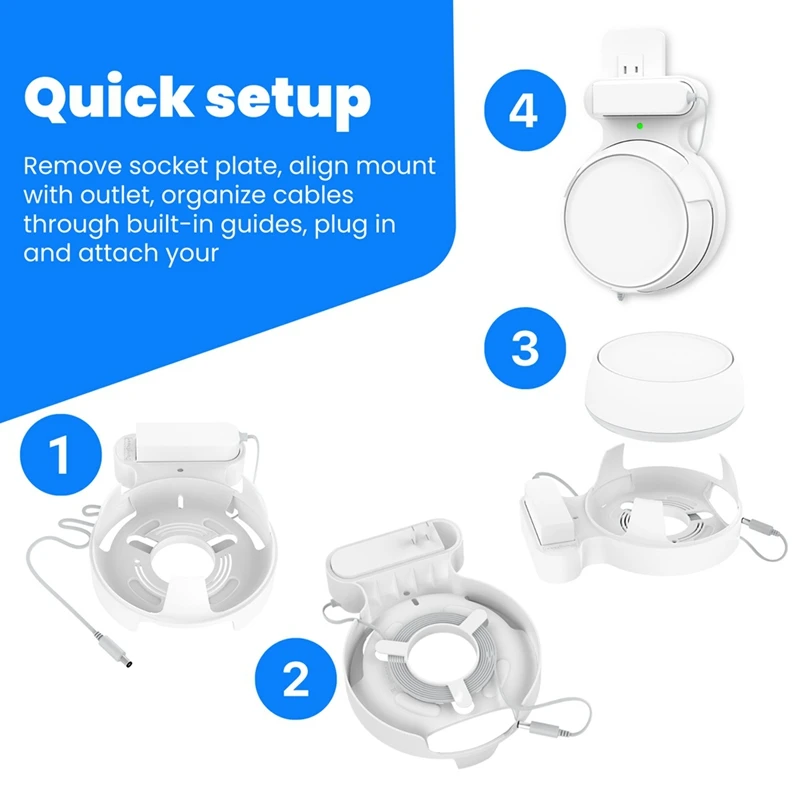 Router Wall Mount For TP-Link Deco BE23/BE25/BE3600/BE5000 Wifi 7 Wall Mount Home Wifi System 2Pcs-Elect