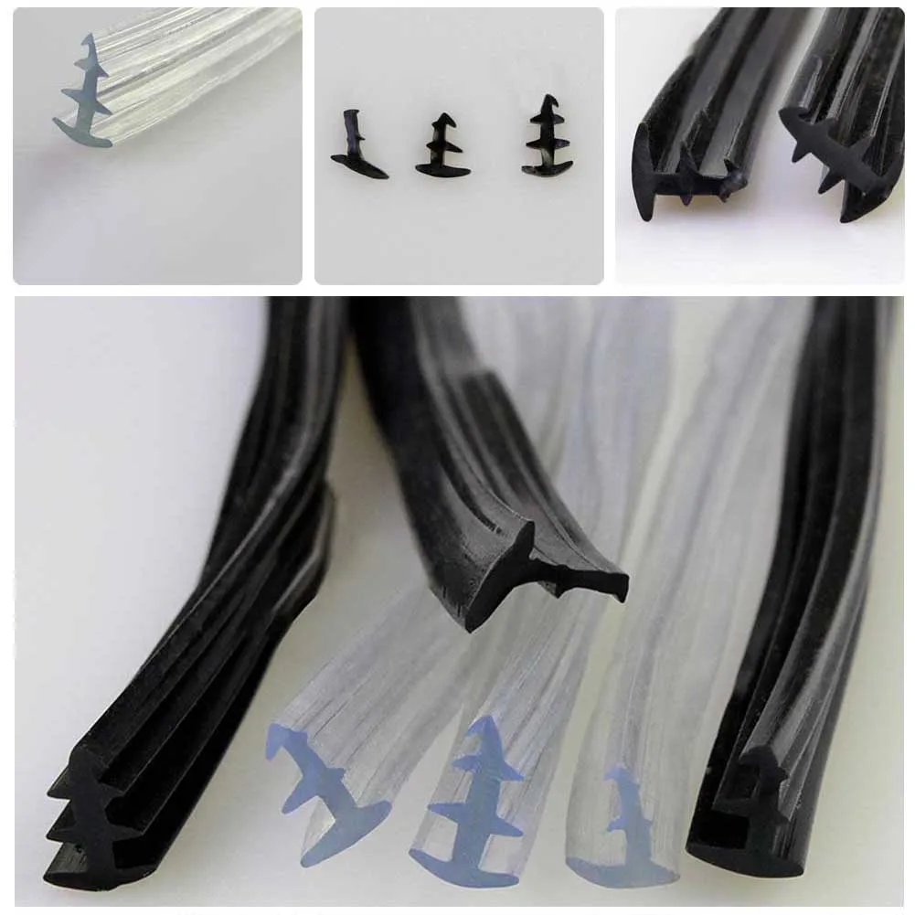 شريط مقاوم للماء مقاوم للصدمات 2 متر أسود واضح الغبار ختم ارتفاع درجة الحرارة PVC 90 نوع 70-نوع مانعة لتسرب الماء الختم #5