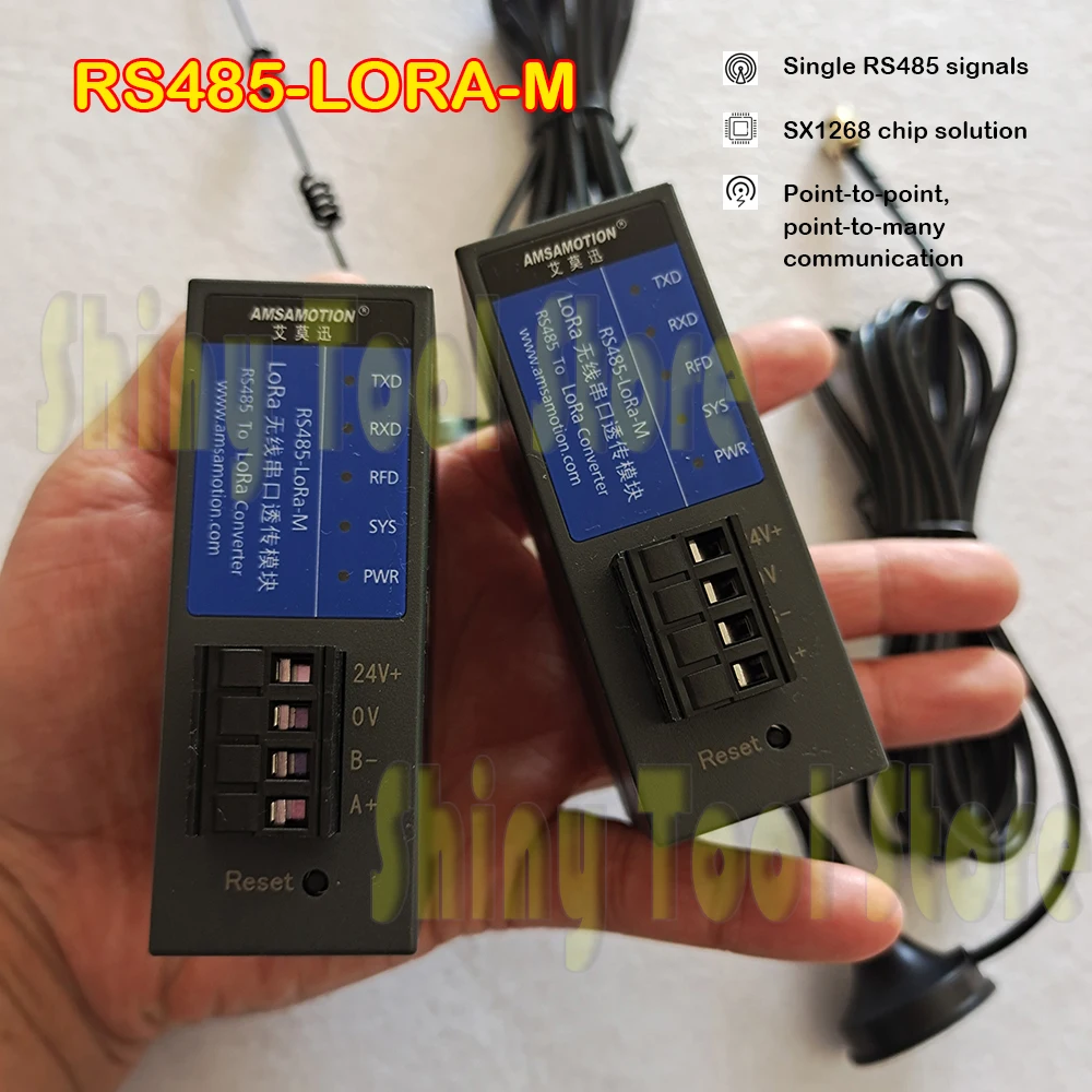 RS485- Lora-M LORA 433M digital radio Sx1268 RS485 remote transparent transmission module  wireless serial port communication