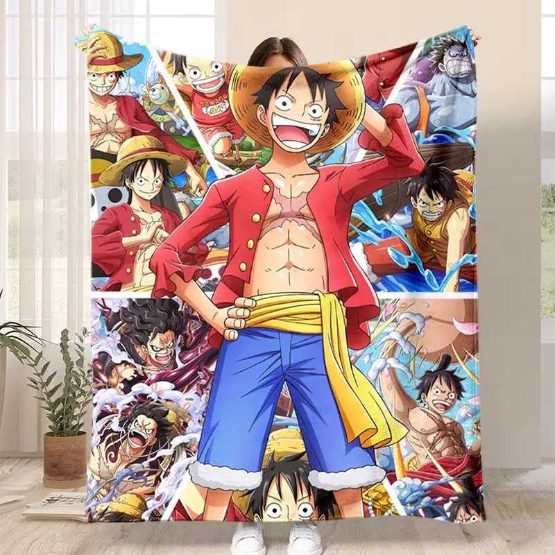 أنيمي قطعة واحدة الكرتون الطرفية الفانيلا بطانية الصيف مكتب قيلولة بطانية الطباعة الرقمية تكييف الهواء شال البطانيات #3