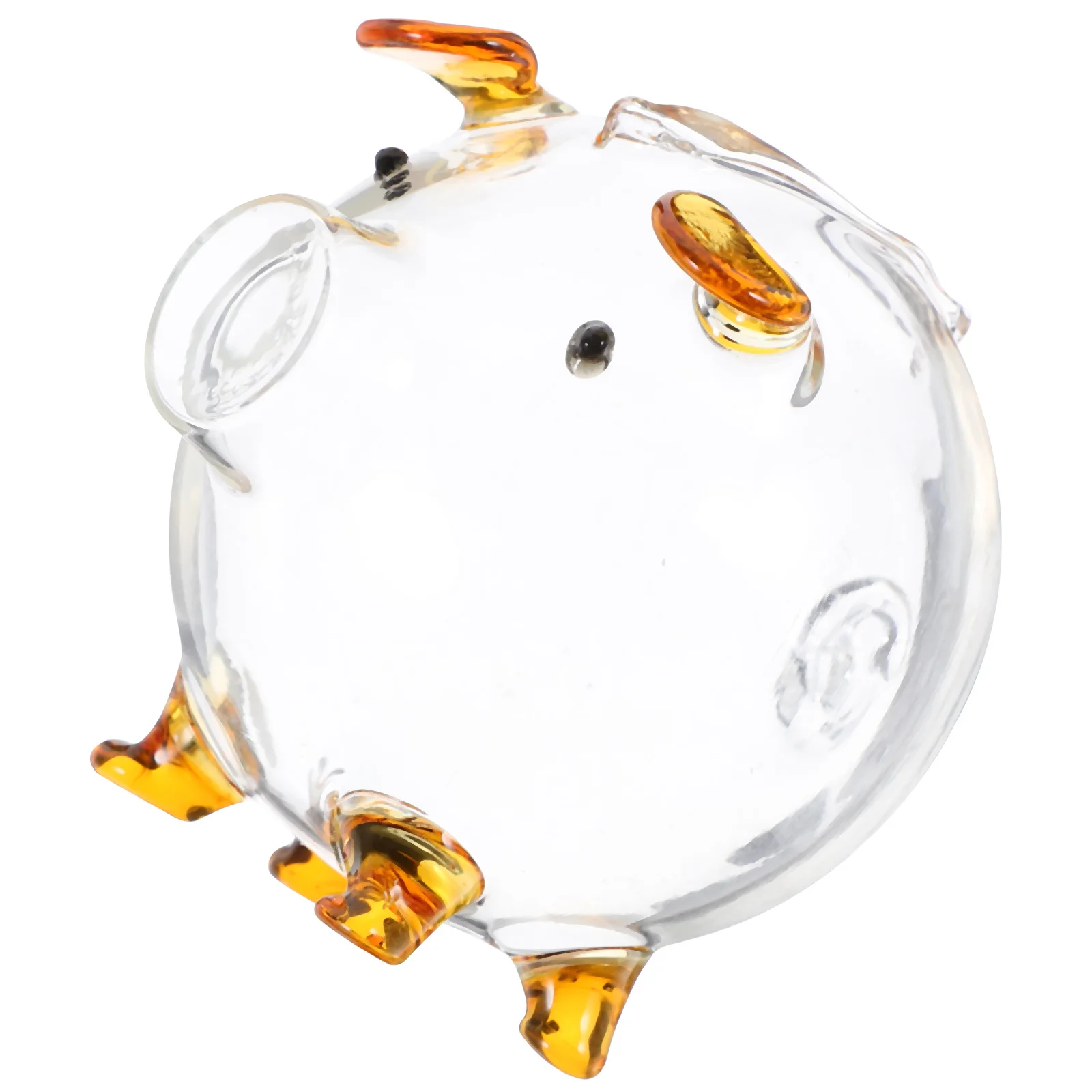 Helder glazen spaarpot Transparante geldpot Varkenvormige spaarpot Decoratief cadeau voor kinderen