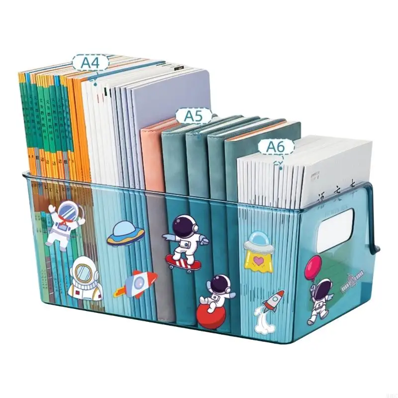 M3GC Desktop Transparent Book Storage Desk Desk Bookshelf Office Holder