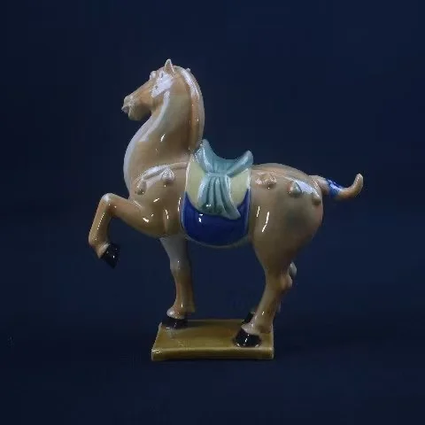 Character decoration Shiwan kiln ceramic statue ----horse statue