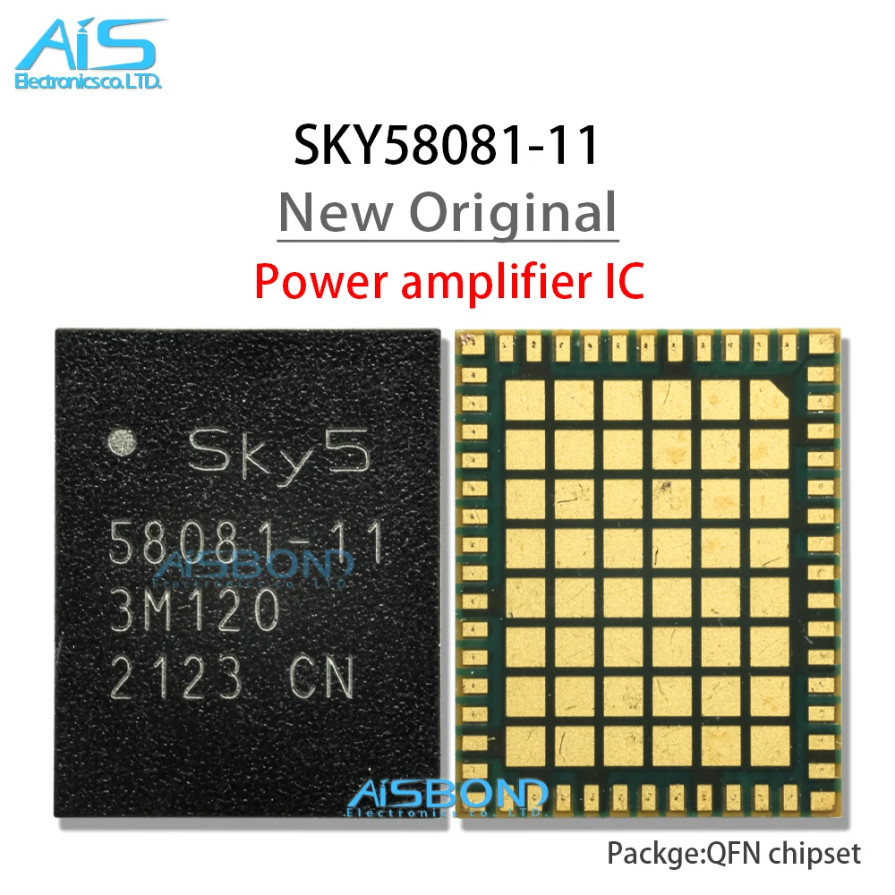 2Pcs/Lot Sky5 58081-11 PA IC For Mobile phone Power Amplifier IC SKY58081-11 Signal Module Chip