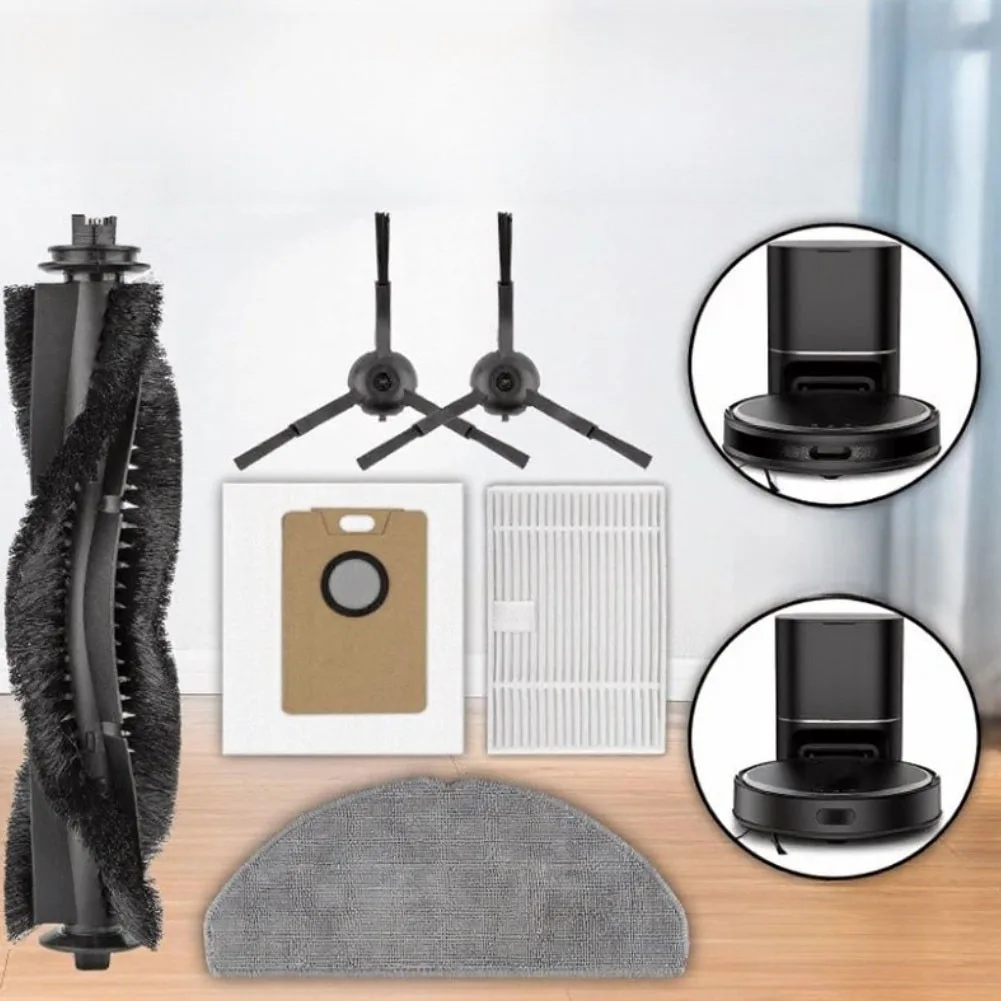 Main Side Brushes With HEPA Filters Dust Bags Mop Cloth Kit For Tapo RV30 For Max Plus/Tapo RV20 Max For Plus Robot Vacuum Parts