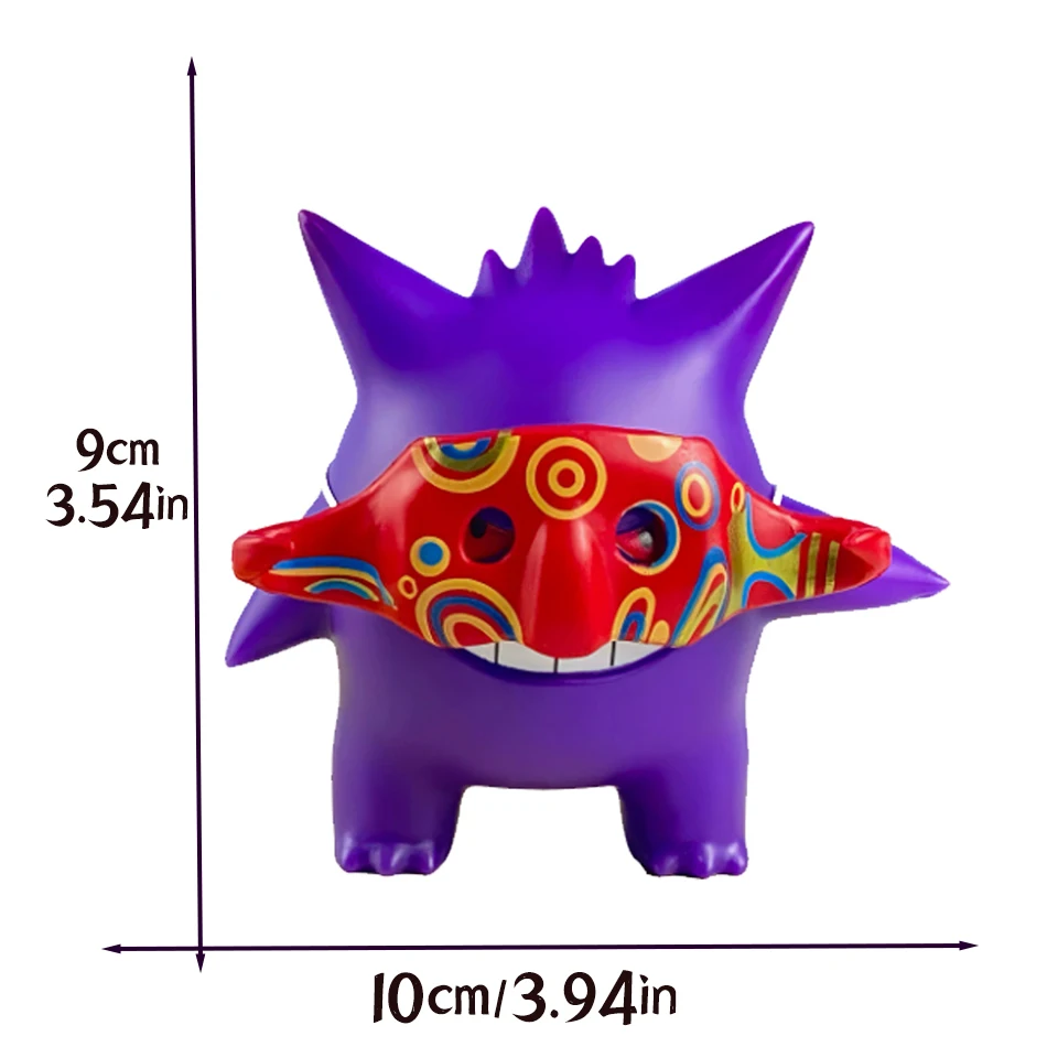 Pokemon Gengar Figur Actionfigur Anime Ornamente Kawaii Elfenmodell Puppe Cartoon-Charaktere Kinderspielzeug Geburtstagsgeschenke – Detail 2