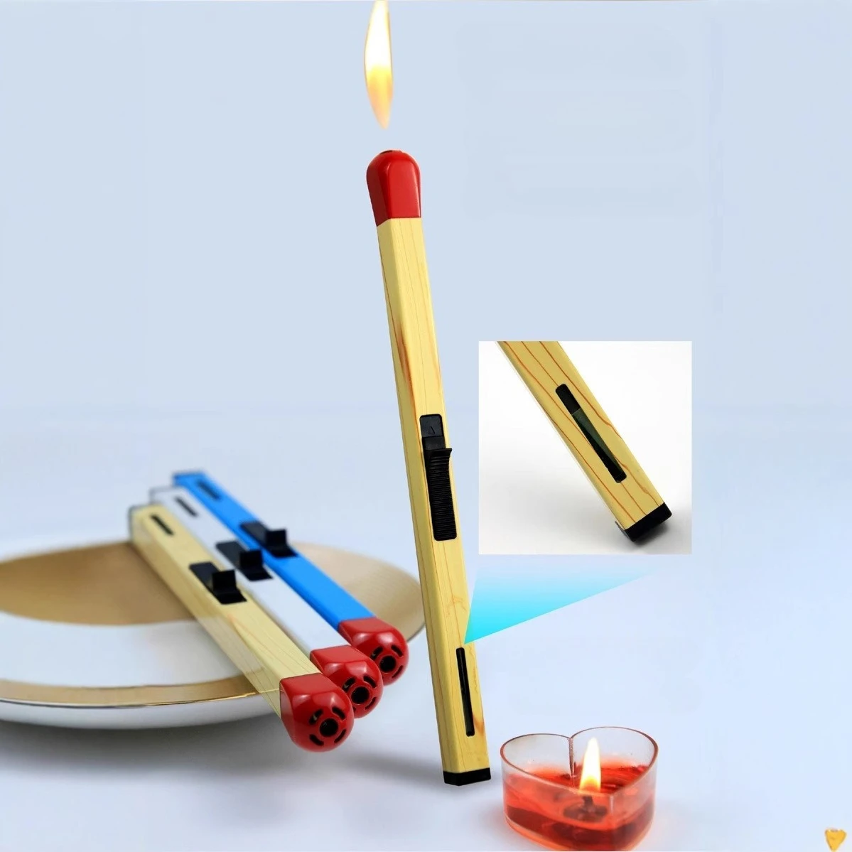 Match Stick Style Lighter Candle Lighter Ignition Gun Kitchen Gas Stove Outdoor Barbecue Special Lighter Household Ignition Tool