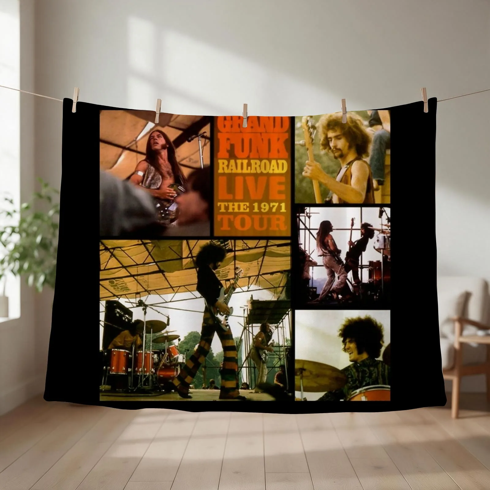 Grand Funk Railroad live the 1971 tour Throw Blanket