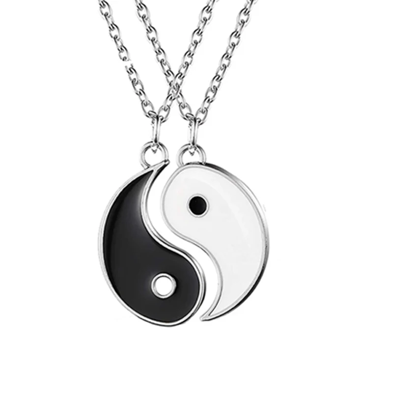Yin Yang Pendant Necklace For Girlfriend Couples Matching Best Friend Friendship Jewelry Gift Bff Things Aesthetic Collar Boys 2 image 6