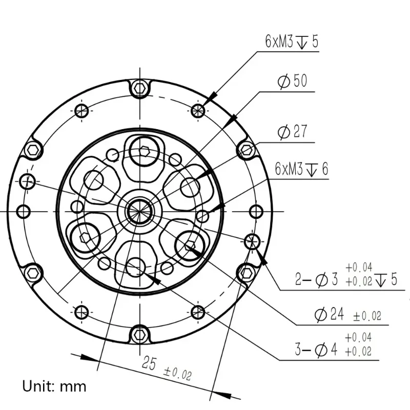 DM-J4340-2EC 24V/48V 9NM Joint Motor Servo Motor Gear Motor
