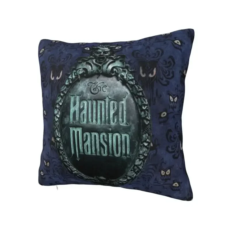 Fashion Haunted Mansion Logo Cushion Covers Halloween Grimace Ghosts Throw Pillow for Sofa Car Square Pillowcase Decoration