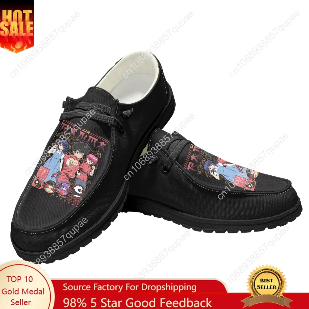 

Ranma Casual Shoes Anime Cartoon Cute Flat Shoe Men Woman Breathable Outdoor Lightweight Footwear Couple Custom Made Shoe