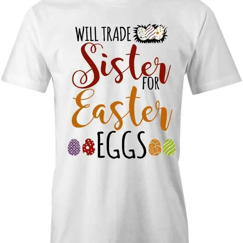 

WILL TRADE SISTER T Shirt d Cotton CLOTHING EASTER S1WCA192