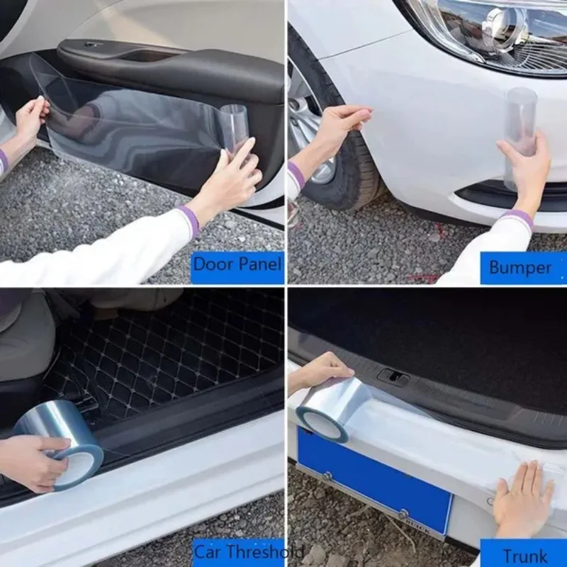 1 Pc Car Anti Scratch Protective Film Car Bumper Hood Paint Transparent Protection Clear Film Stickers