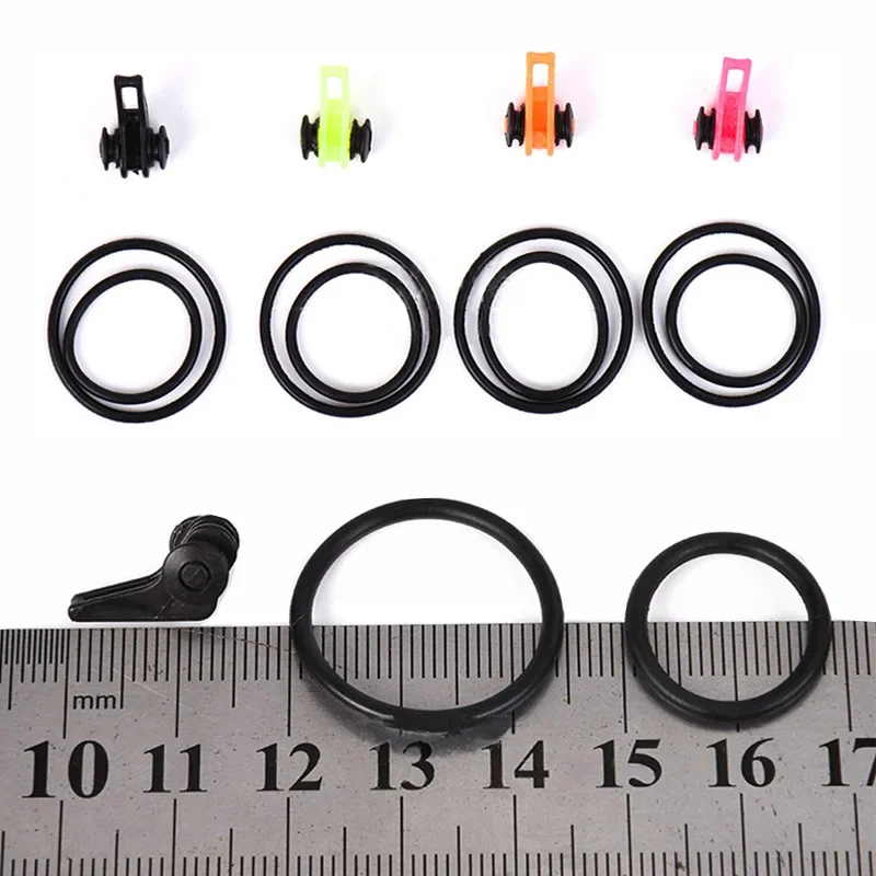 OUTKIT 5pcs/lot Multicolor Plastic Fishing Hook Keeper Rod Pole Fishing Lures Bait Safety Holder Fishing Tackle Accessories