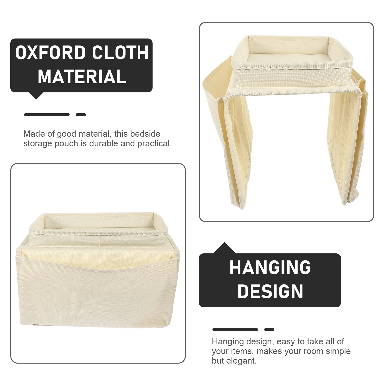 

Sofa Chair Hanging Storage Pouch Bedside Organizer Sundries Storage Bag for Dormitory Sofa Tray Phone Holder