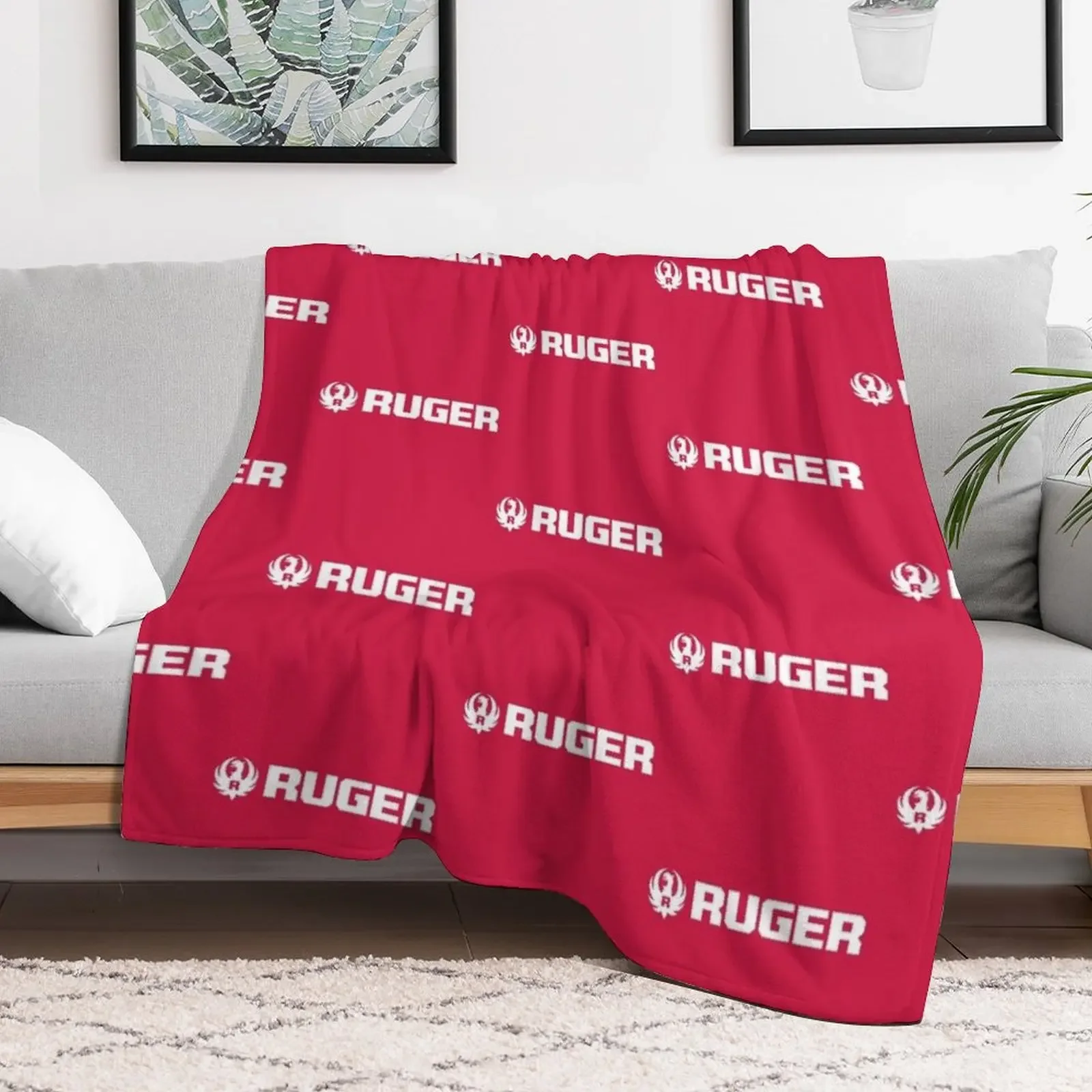 Ruger & Company Throw Blanket Plaid on the sofa Decorative Sofas Blankets