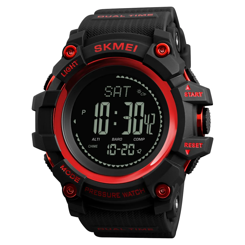 Fotografia 3: SKMEI 1358 Relógio masculino à prova de choque Jam Tangan Sport Digital Compass Relógio de pulso para escalada