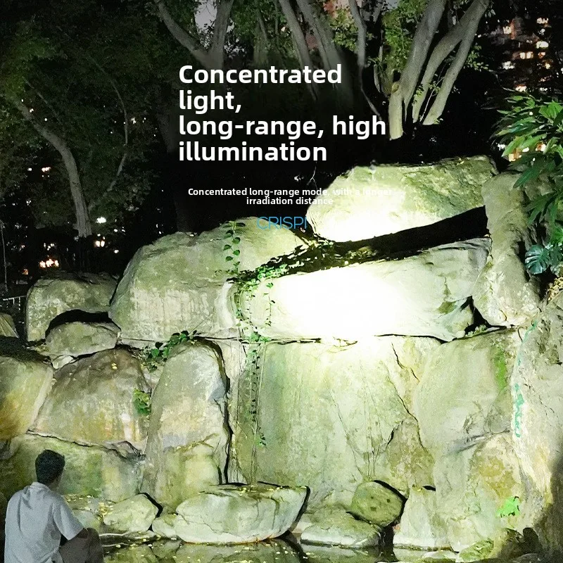 New LED Mini Strong Light Rechargeable Flashlight Ultra-Bright Multi-Function Keychain Outdoor Warning Home