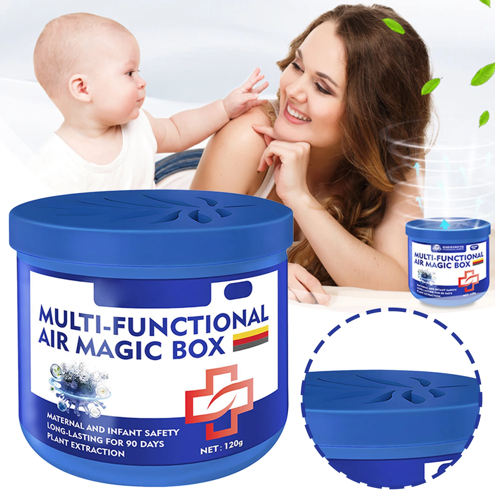 Indoor Airs Purification Dust Removal Box,Multifunctional Plant-Based Multi-Functional Airs Freshener,For Bedrooms Closets Room