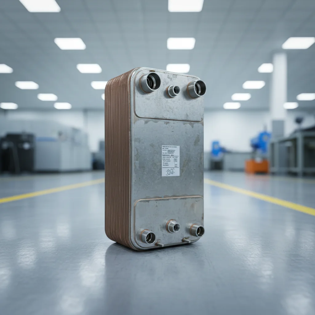 PLQ100A Brazed Plate Heat Exchanger, Gasket-free High-pressure Build for HVAC, Refrigeration and Waste Heat Recovery Systems.