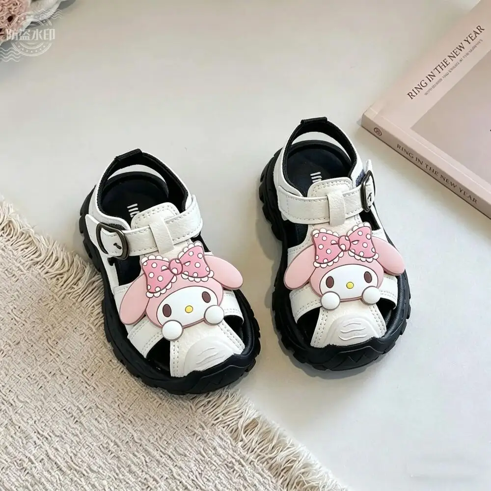 

Sanrio Hello Kitty Summer Baby Sandals Girls Soft Sole Comfortable Beach Shoes Cute Cartoon Designs Breathable Toddler Sandals
