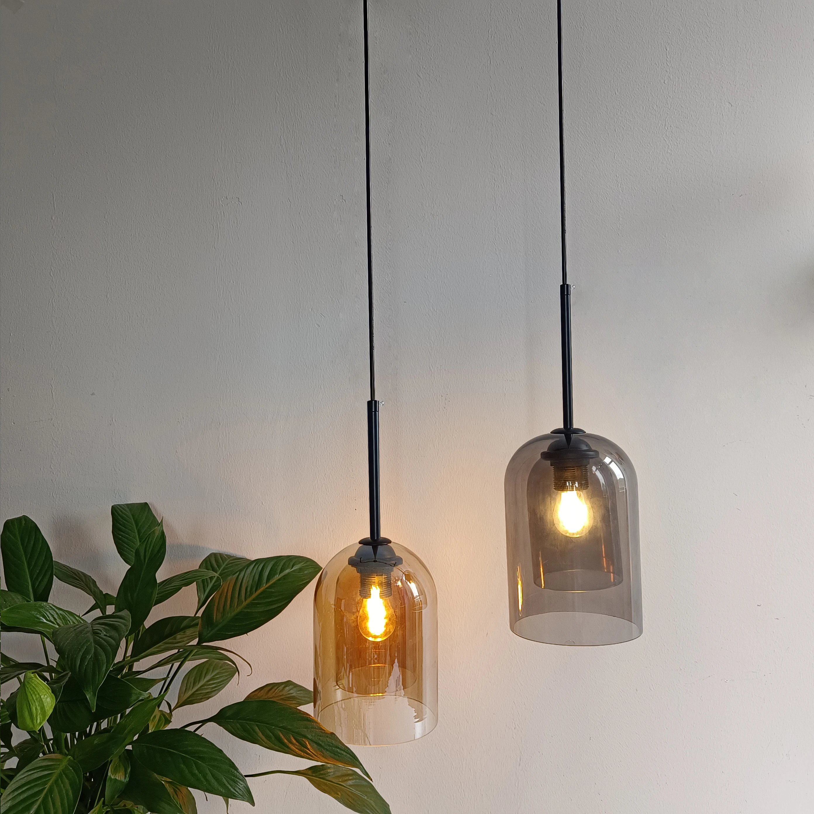 

Retro Restaurant Glass Pendant Lights Creative Living Room Kitchen Island Home Decor Lighting Luminaires Bedside hanglamp