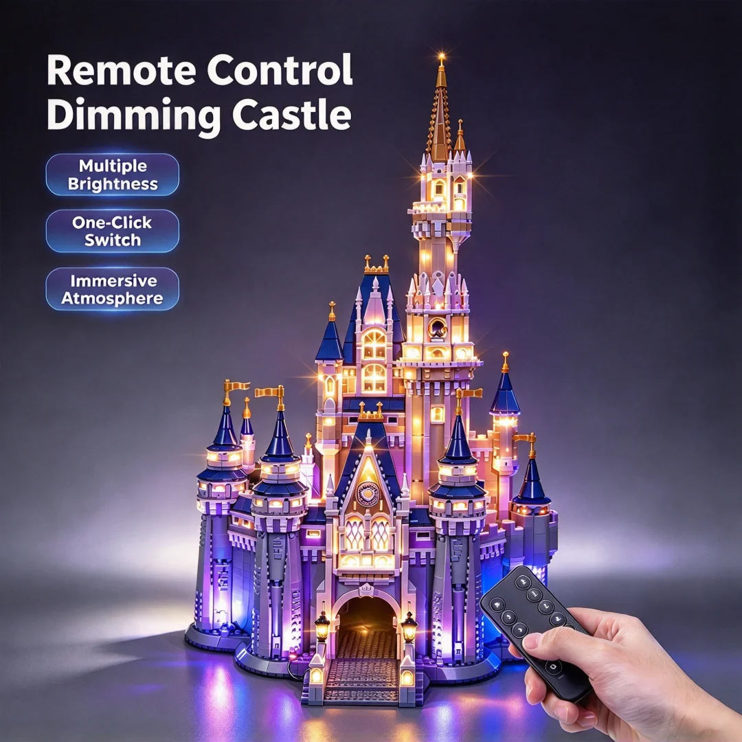 Building Block Lighting Fixtures, Compatible With MOC,  Big Castle And Park Remote Control Light Accessories For DIY