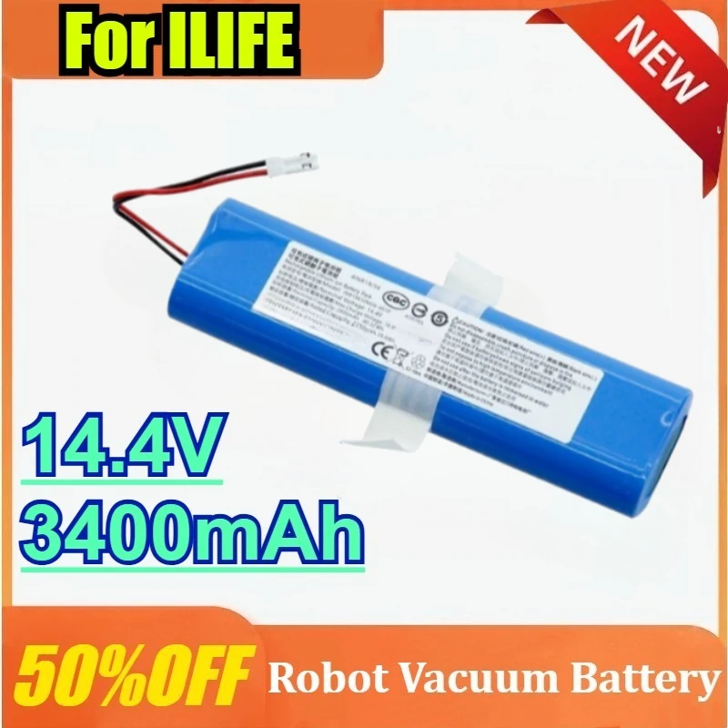 

Аккумулятор литиевый перезаряжаемый 14.4В 2600/3400мАч для моющего пылесоса ILIFE