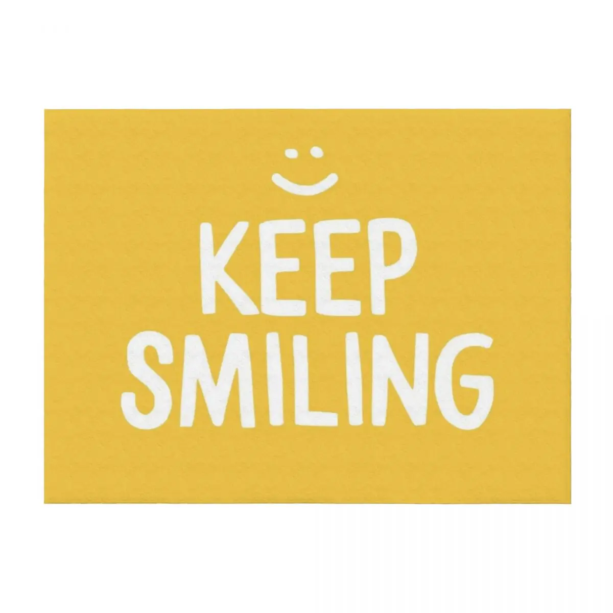 

Keep Smiling - Yellow Happiness Quote Throw Blanket Nap Extra Large Throw For Decorative Sofa Loose Blankets