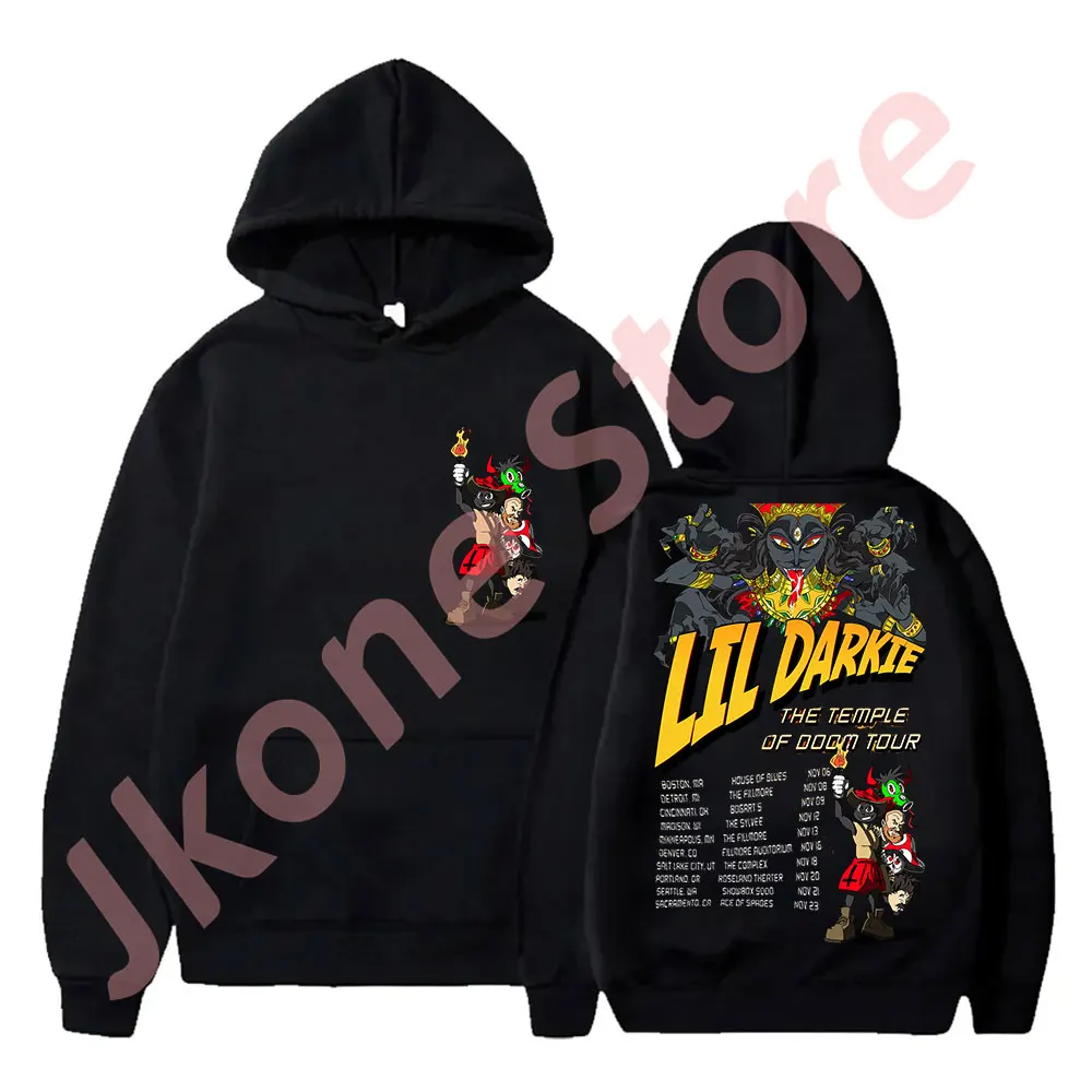 

Lil Darkie 2024 Tour Merch Hoodies Sweatshirts Women Men Fashion Casual HipHop Style Streetwear