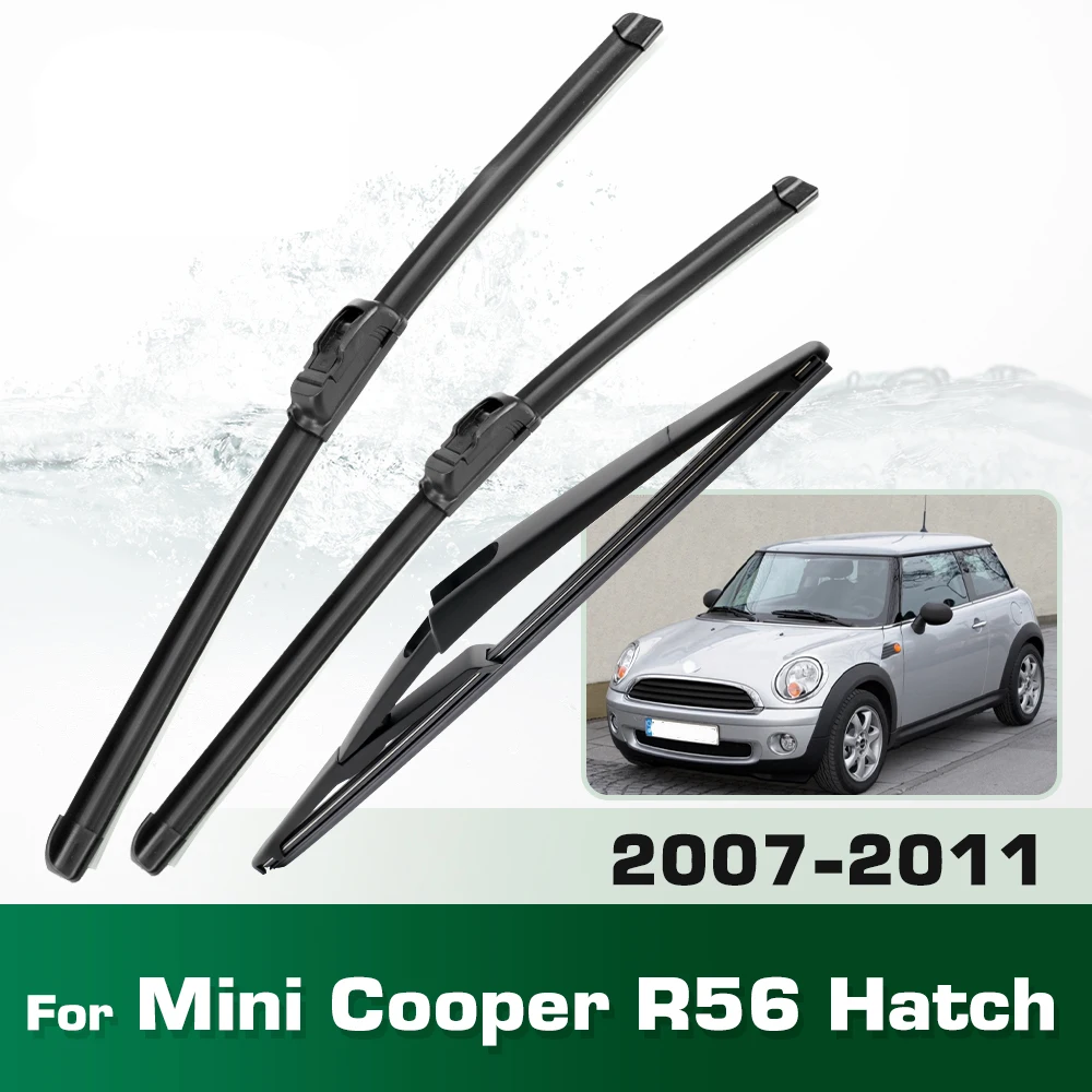 Scheibenwischer vorne und hinten, Set für Mini Cooper R56 Hatch 2007–2011, Windschutzscheibe, Windschutzscheibe, Fensterbürsten, 19 Zoll, 18 Zoll, 10 Zoll
