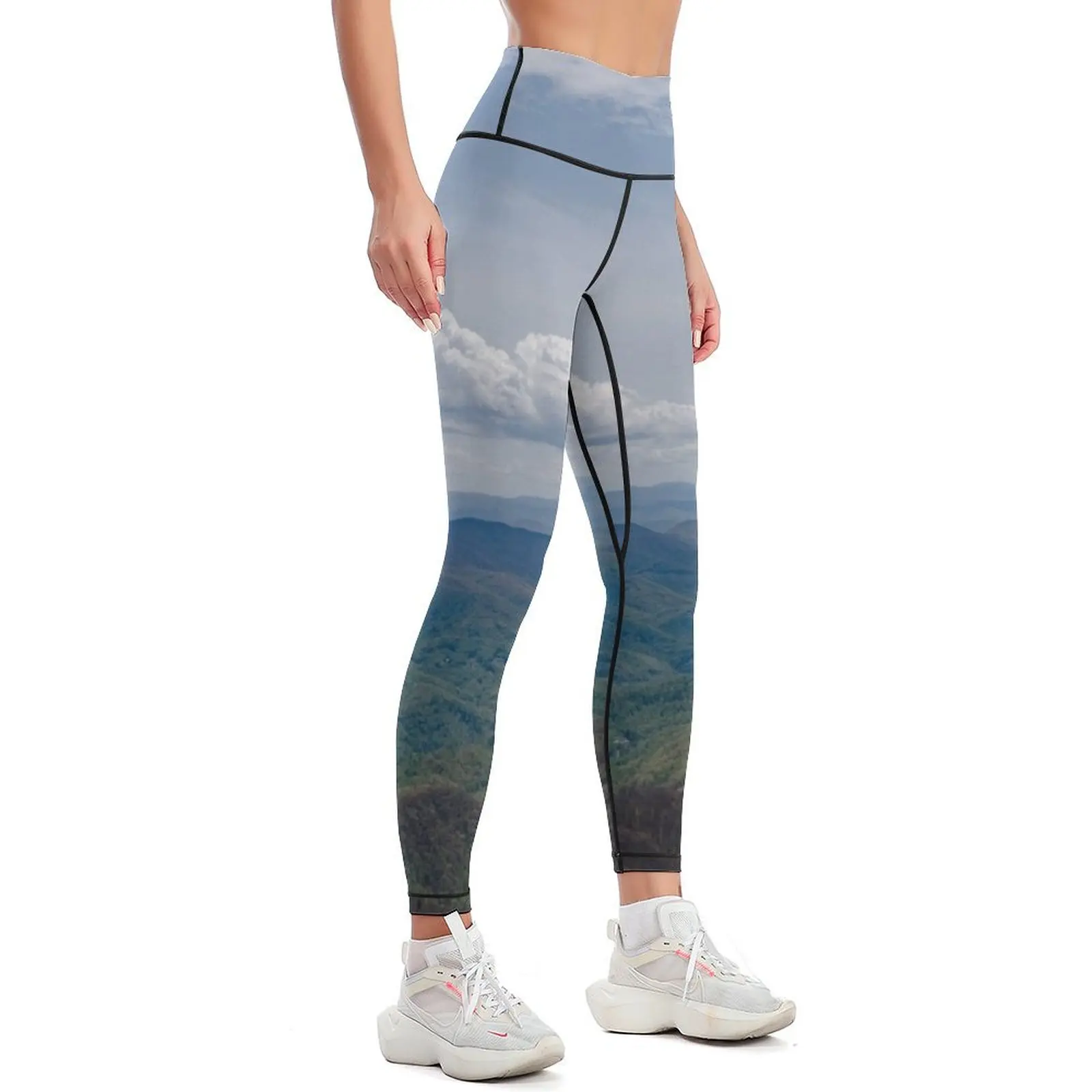 Great Smoky Mountains Leggings high waist joggers for gym top Womens Leggings