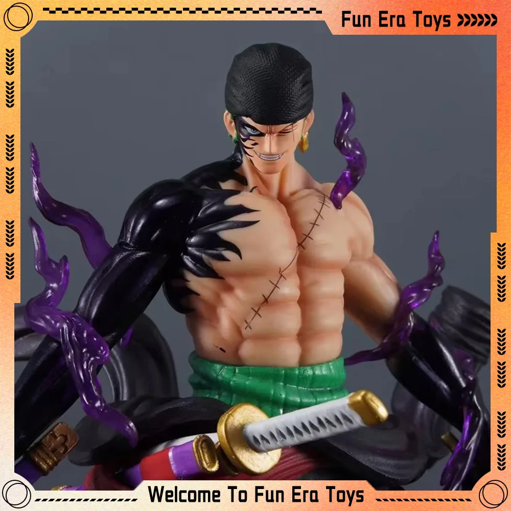 23cm One Piece GK Anime Figure Roronoa Zoro Action Pvc Anime Figurine Custom Model Collection Decoration Cartoon Kids Toys Gifts