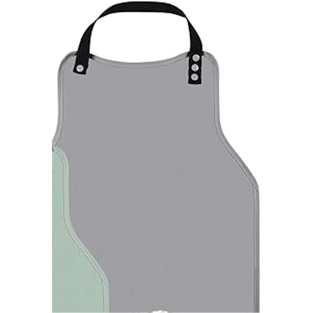 

Waterproof Adult Bib Reusable Easy Clean Adult Feeding Bib Adjustable Button Spill-Proof Dining Clothing Protector Apron