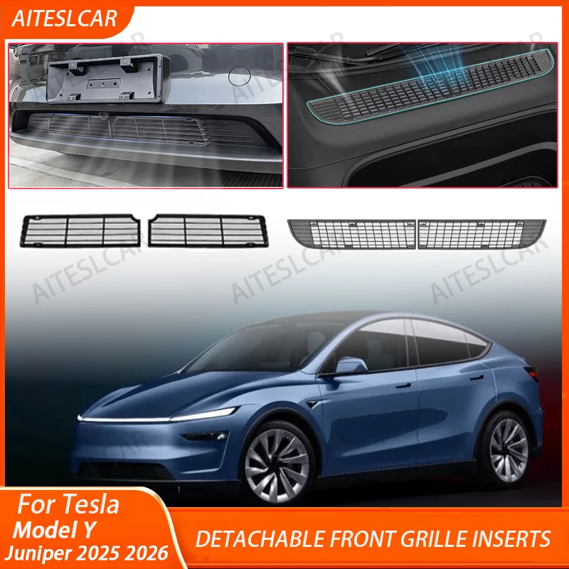 

For New Tesla Model Y 2025 Launch Juniper Inner Vent Grille Lower Bumper Anti Insect Net Air Inlet Anti Dust Proof Cover