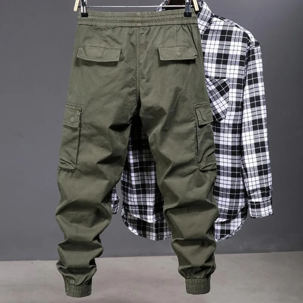 Outdoor Mountaineering Casual Pants Invisible Open Crotch Outdoor Sex Military Cargo Men's Loose Hiking Long Pant Multi-Pocket