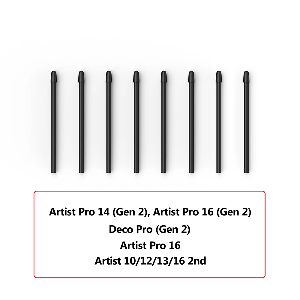 XP-Pen X3/X3 PRO Smart Chip Stylus Battery-Free 20 Pieces Replacement Nibs for Artist Pro (Gen 2)/Deco Pro (Gen 2)