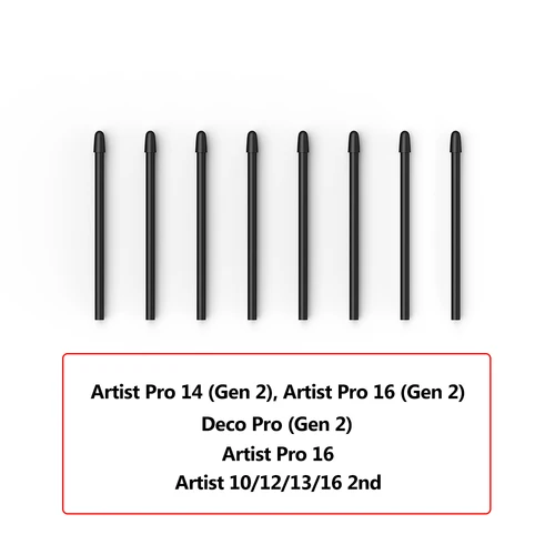 XP-Pen X3/X3 PRO Smart Chip Stylus sin batería 20 piezas puntas de repuesto para Artist Pro (Gen 2)/Deco Pro (Gen 2)