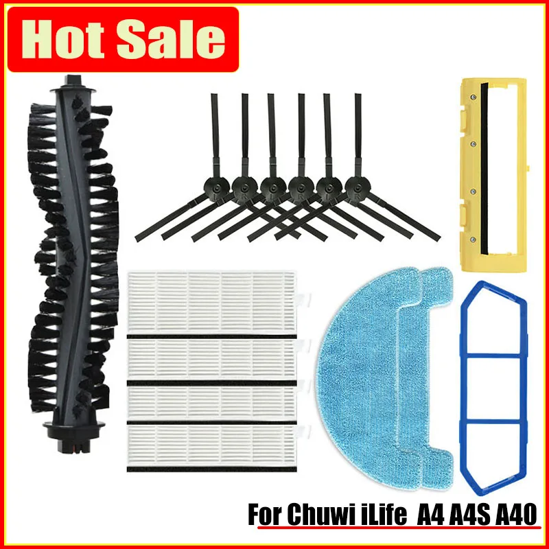 

Фильтр-Швабра для пылесосов Chuwi, 0726, aaa4s, A40, Polaris, PVCR, 0826, 0926, основная щетка, запасной