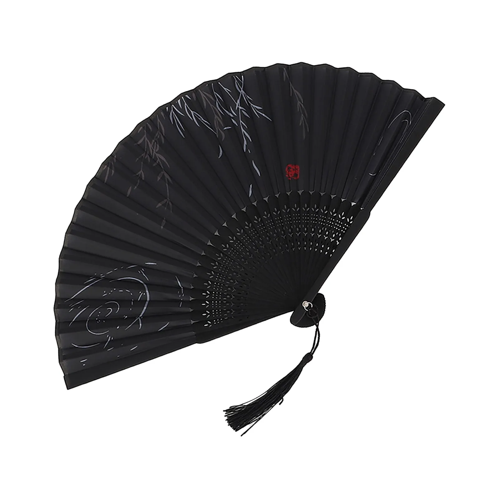 New Vintage Folding Fan Retro Chinese Japanese Bamboo Hand Folding Fan Dance Hand Fan Home Decoration Ornaments Craft Gift Fan