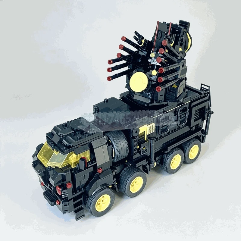 2228PCS Radar Command Truck Model Creative Building Blocks DIY Assembly Educational Toy Gift Collection Display Technical Puzzle